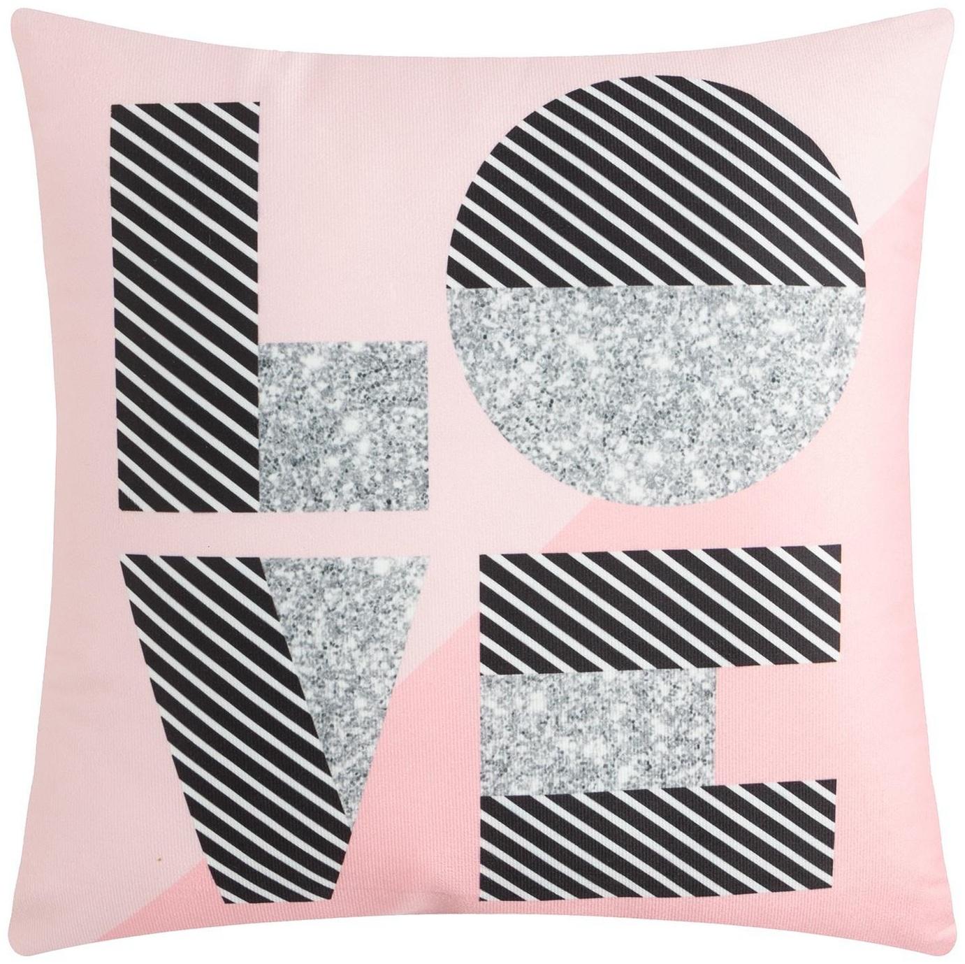 Подушка Этель LOVE, 40х40 см, 100% п/э, велюр