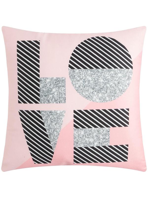 Подушка Этель LOVE, 40х40 см, 100% п/э, велюр