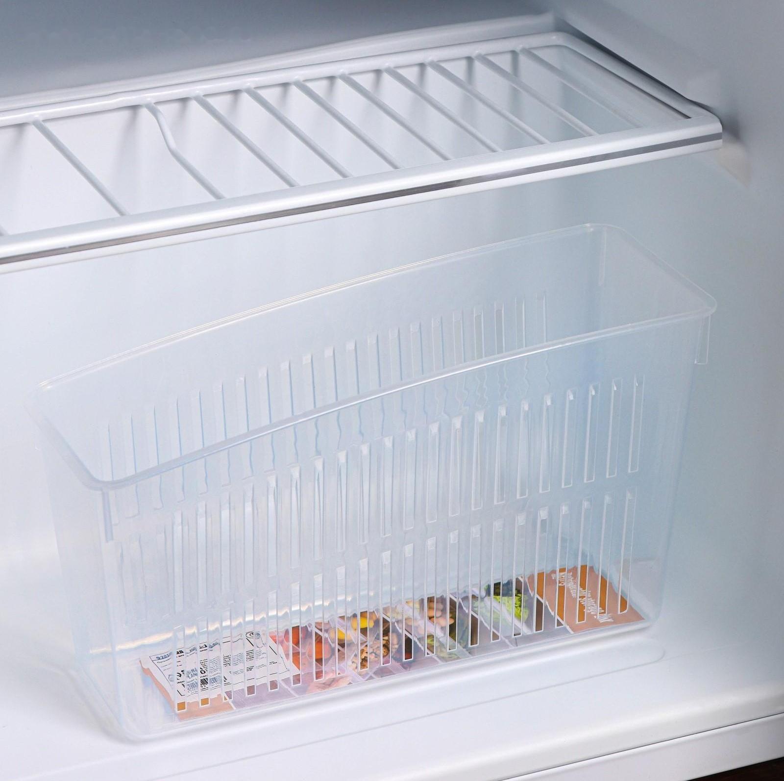 Контейнер для холодильника, 24,5×9,5×14 см, цвет прозрачный