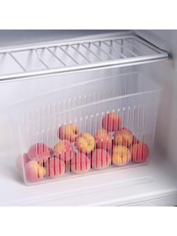 Контейнер для холодильника, 24,5×9,5×14 см, цвет прозрачный