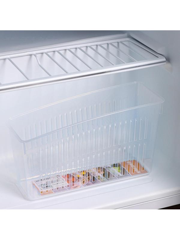 Контейнер для холодильника, 24,5×9,5×14 см, цвет прозрачный