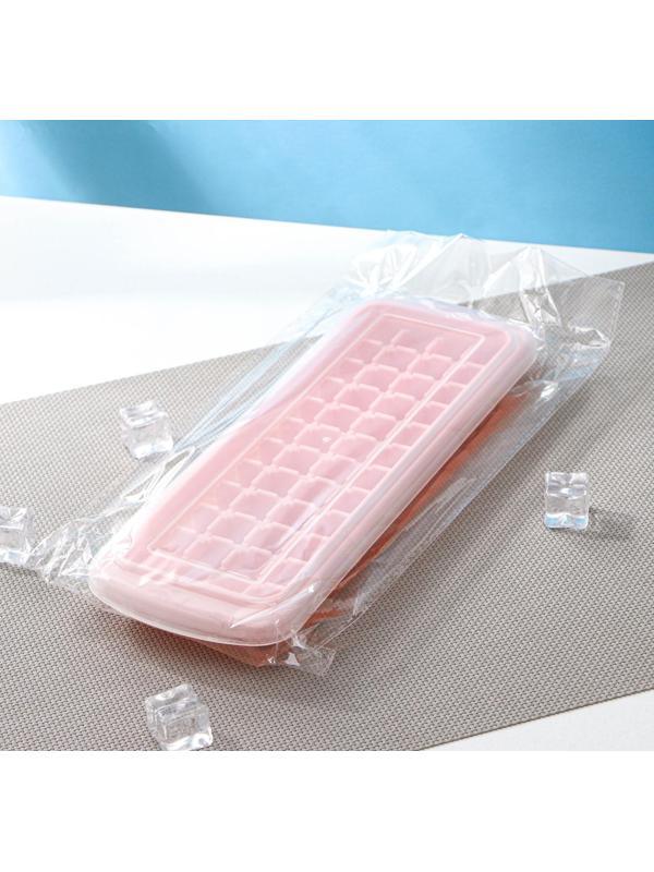 Форма для льда и шоколада с крышкой Доляна, 48 ячеек, 27×9,5×2,7 см, 1,5×1,5×1,5 см, цвет МИКС