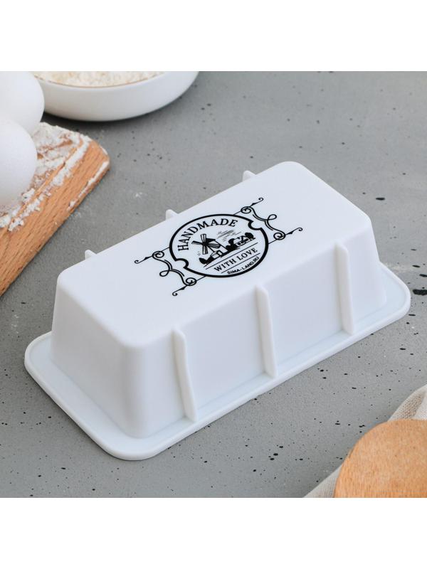 Форма для выпечки, силикон Handmade with love, 16.6 х 8.8 х 4.8 см