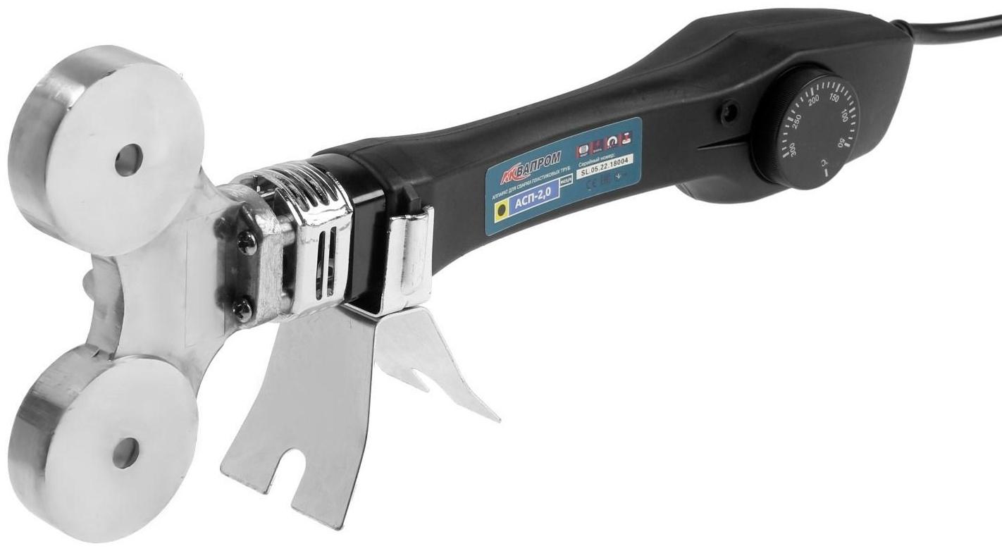 Аппарат для сварки пластиковых труб AQUAPROM М25/4, 2000 Вт, 0-300°, 20-40 мм, кейс