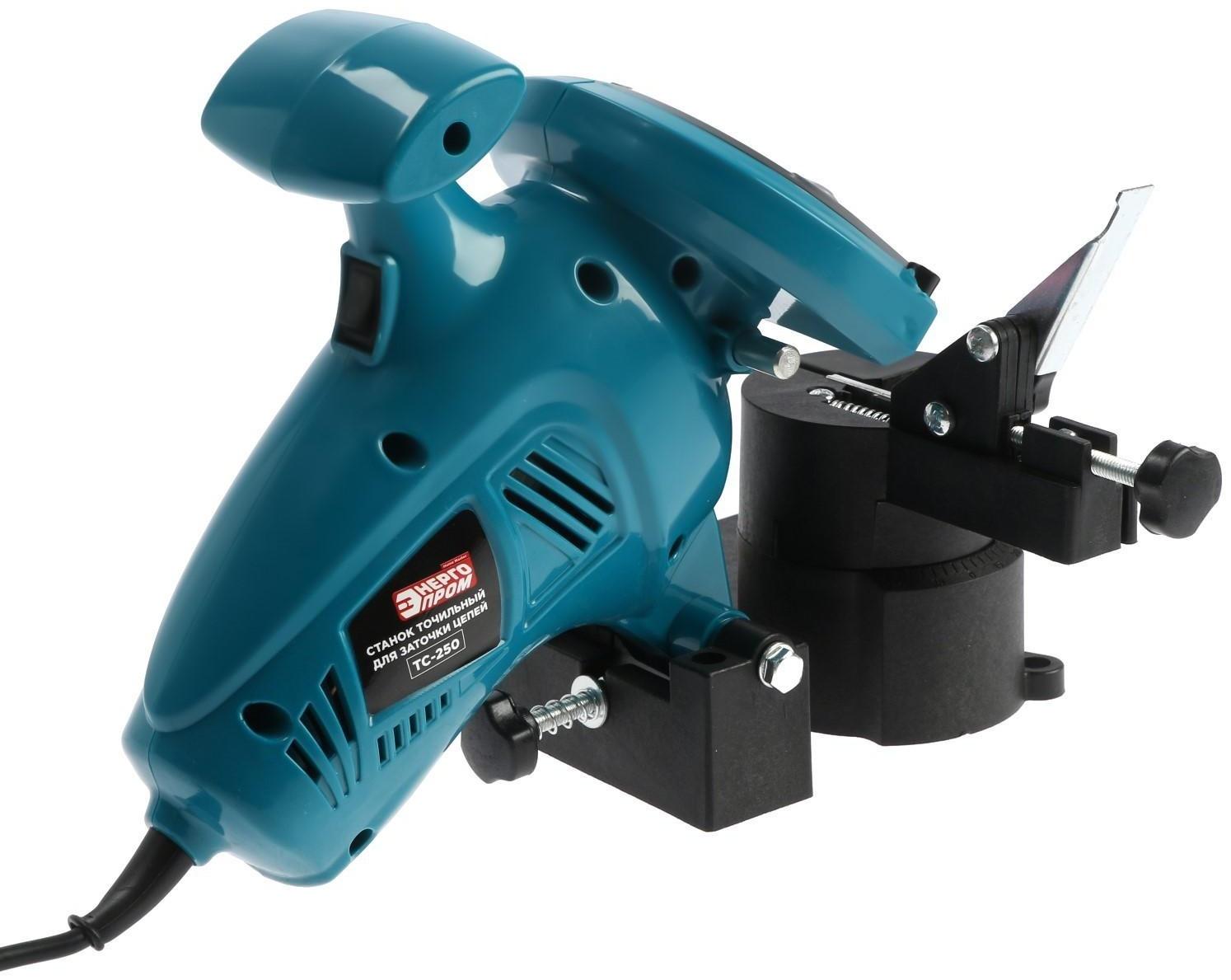 Станок точильный для заточки цепи ЭНЕРГОПРОМ ТС-250, 250 Вт, 8400 об/мин, 108х10х32 мм