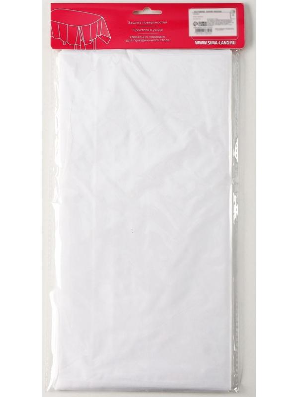 Скатерть Доляна «Праздничный стол», 137×183 см, цвет белый