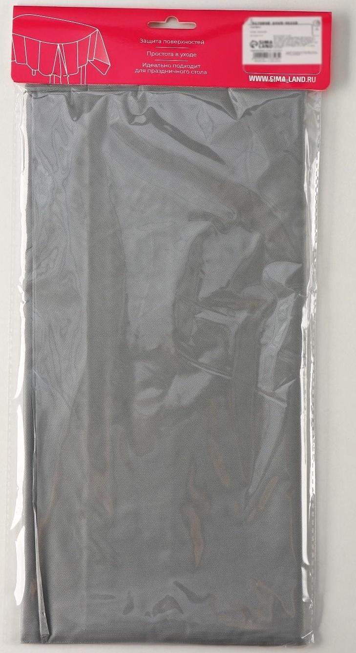 Скатерть Доляна «Праздничный стол», 137×183 см, цвет серебряный