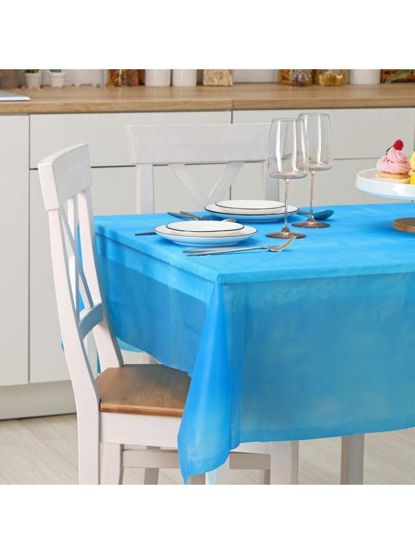 Скатерть Доляна «Праздничный стол», 137×183 см, цвет синий