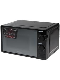 Микроволновая печь Pioneer MW200M, 20 л, 700 Вт, чёрно-серебристая