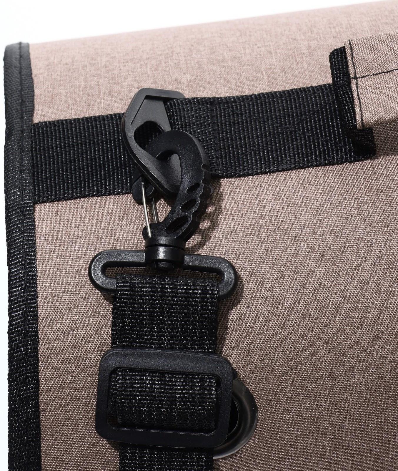 Сумка-переноска для животных с иллюминатором, 40 х26 х26, коричневая