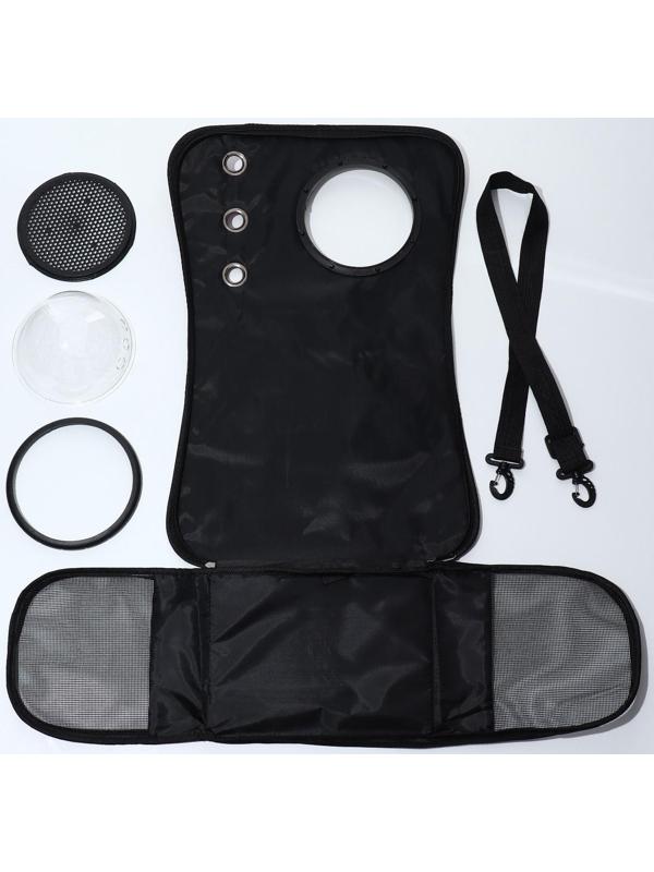 Сумка-переноска для животных с иллюминатором, 40 х26 х26, коричневая