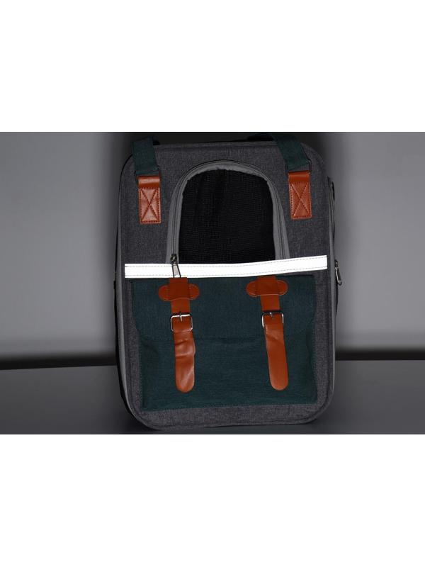 Рюкзак-переноска для животных, 52 х 22 х 41 см, зелёный