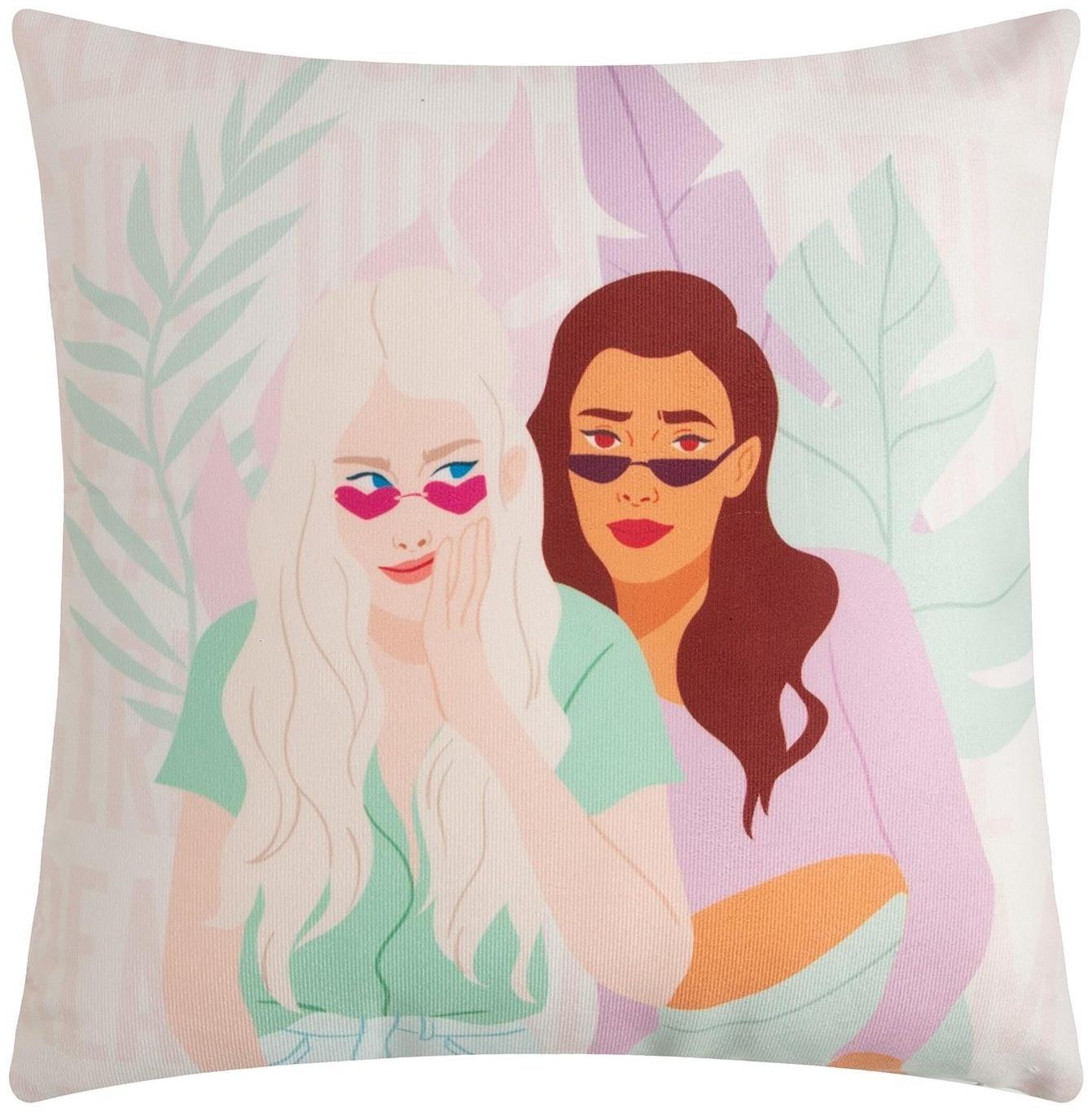 Подушка Этель Dream girl, 40х40 см, 100% п/э, велюр