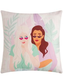 Подушка Этель Dream girl, 40х40 см, 100% п/э, велюр