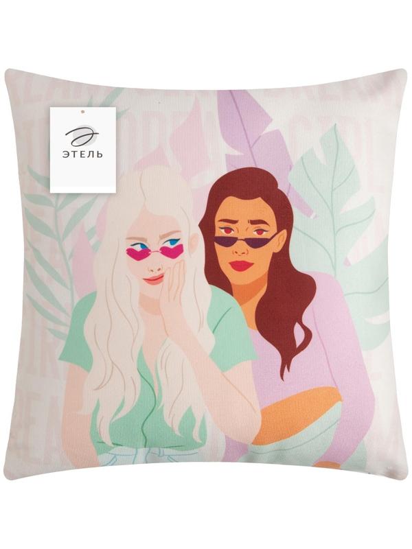 Подушка Этель Dream girl, 40х40 см, 100% п/э, велюр