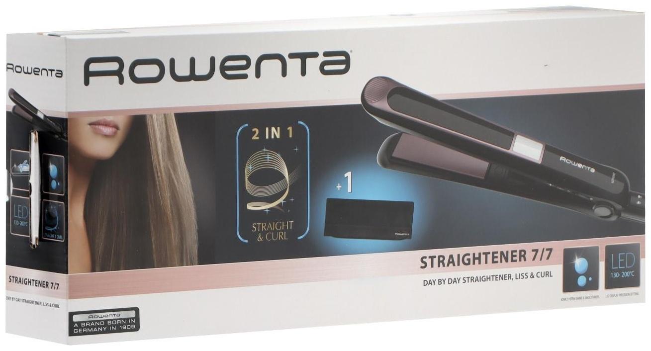 Выпрямитель Rowenta SF7461F0, керамика, 130-200°С, ионизация, шнур 1.8 м