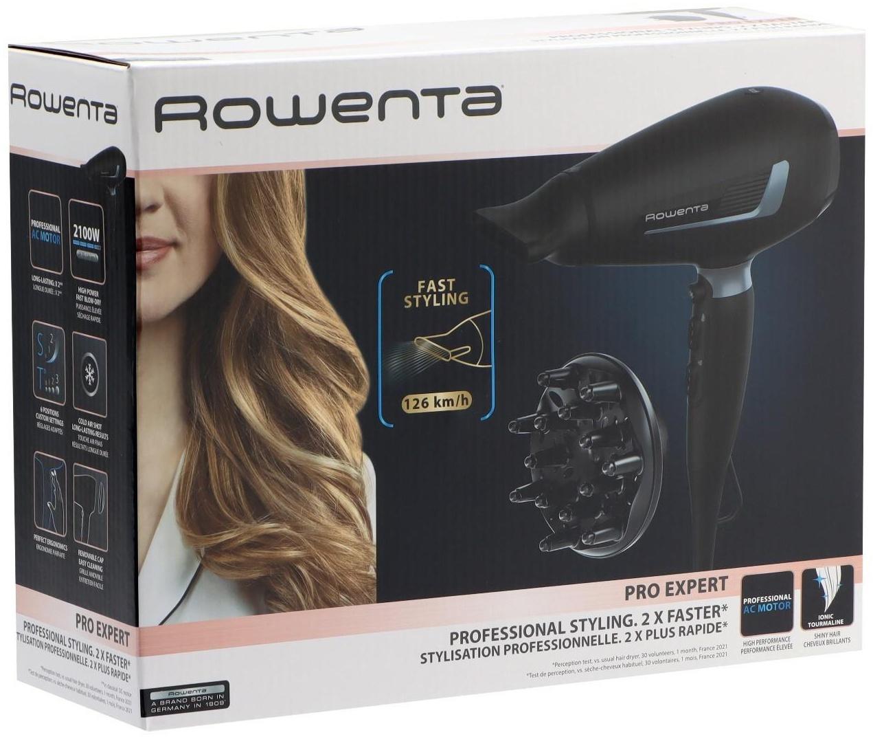 Фен Rowenta CV8820F0, AC мотор, 2100 Вт, 3 температуры, 2 скорости, хол. воздух, шнур 1.8 м