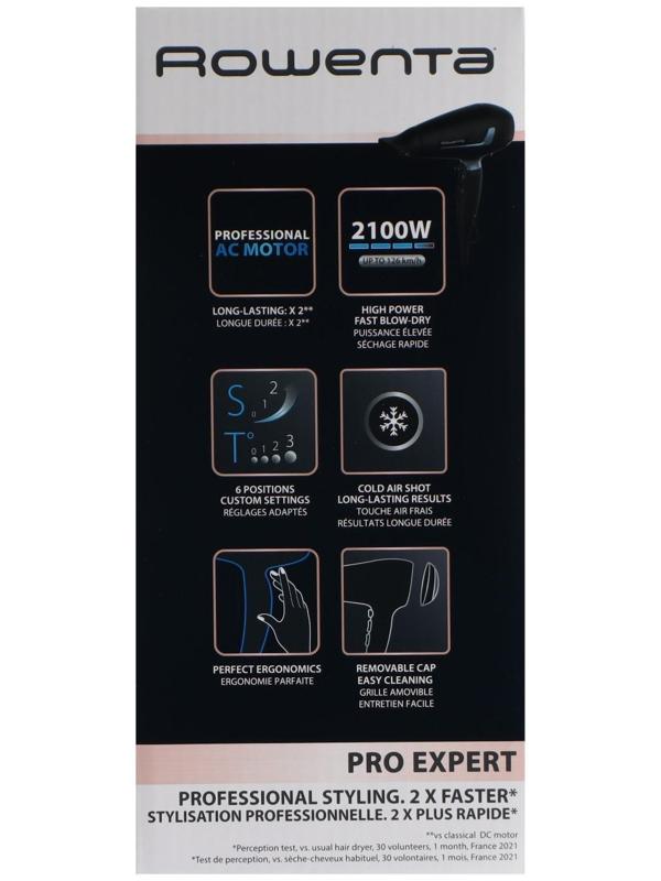 Фен Rowenta CV8820F0, AC мотор, 2100 Вт, 3 температуры, 2 скорости, хол. воздух, шнур 1.8 м