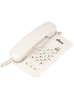 Проводной телефон Ritmix RT-311, повтор, отключение микрофона, индикация, белый