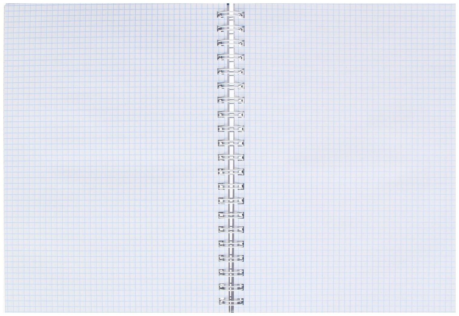 Тетрадь А4, 160 листов в клетку на гребне 