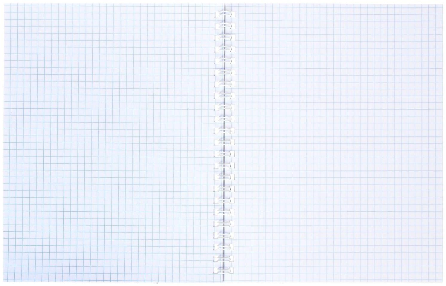 Тетрадь 48 листов в клетку на гребне Like a pro, обложка мелованный картон, выборочный лак, блок офсет / Микс 1 шт.