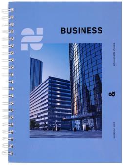 Тетрадь А4, 160 листов в клетку на гребне, Business, твёрдая обложка, глянцевая ламинация, блок офсет