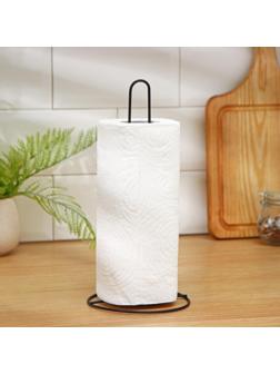 Подставка под бумажные полотенца Доляна, 28×13×13, цвет чёрный