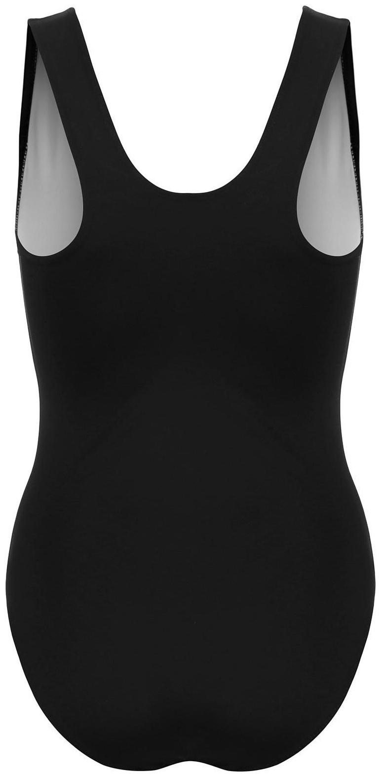 Купальник слитный, классика, спортивный, цвет чёрный, р. 44