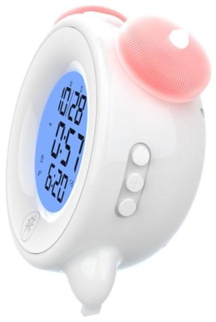 Часы-будильник RITMIX CAT-057, календарь, подсветка, 3хААА, белые