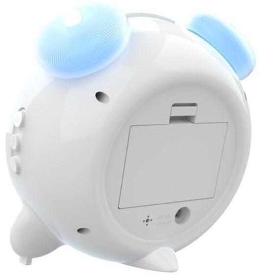 Часы-будильник RITMIX CAT-057, календарь, подсветка, 3хААА, белые