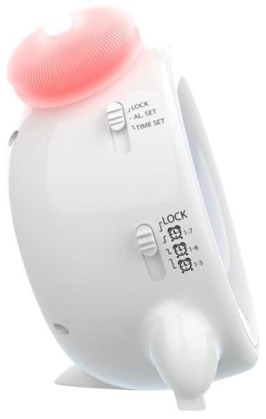 Часы-будильник RITMIX CAT-057, календарь, подсветка, 3хААА, белые