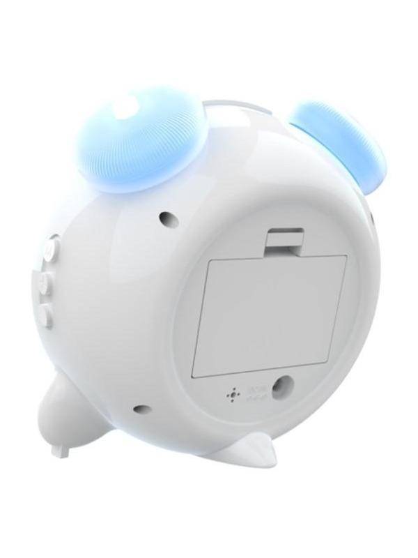 Часы-будильник RITMIX CAT-057, календарь, подсветка, 3хААА, белые