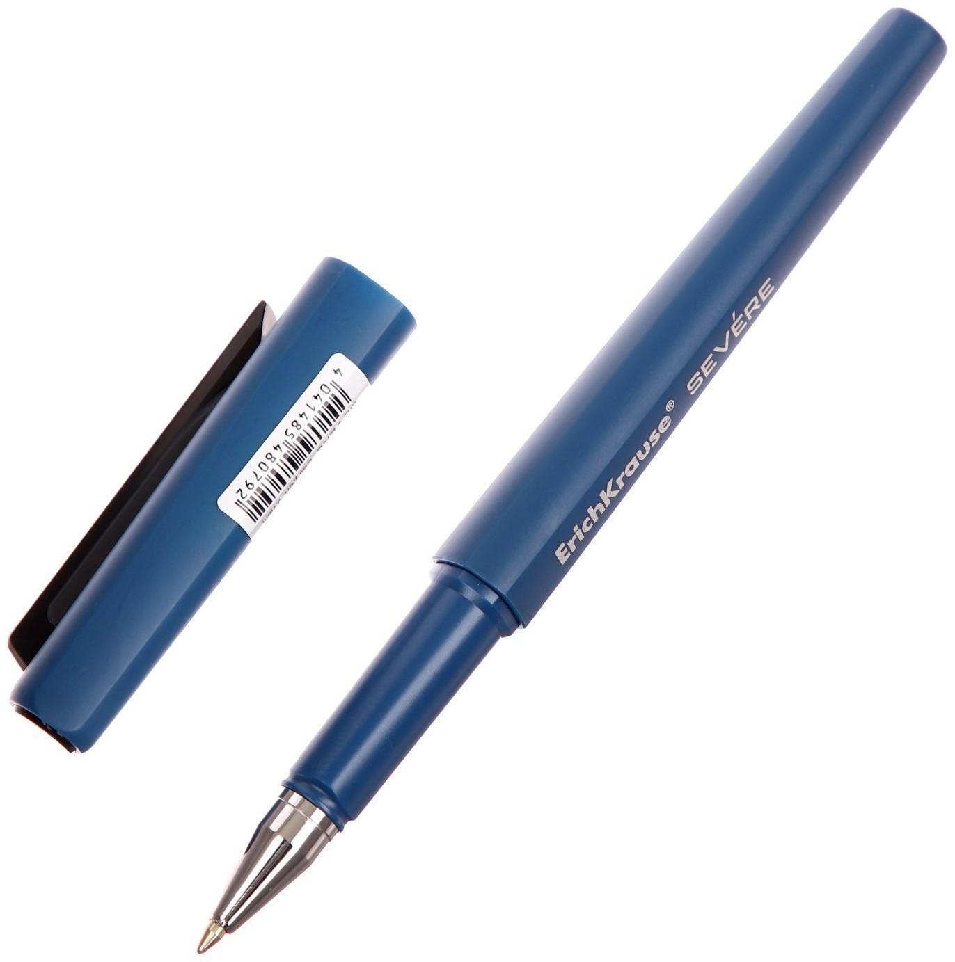 Ручка шариковая ErichKrause Severe, Ultra Glide Technology, узел 0,7 мм, чернила синие, корпус трехграный Soft-touch, супермягкое письмо