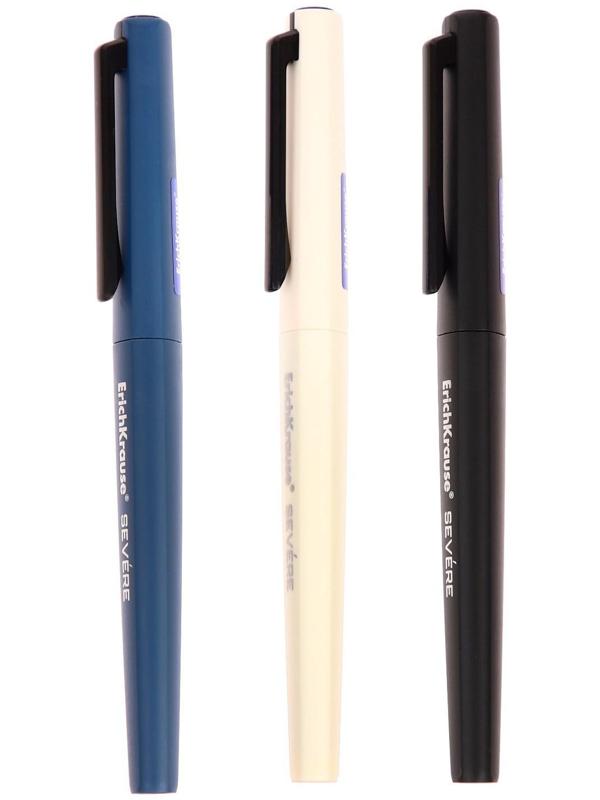 Ручка шариковая ErichKrause Severe, Ultra Glide Technology, узел 0,7 мм, чернила синие, корпус трехграный Soft-touch, супермягкое письмо