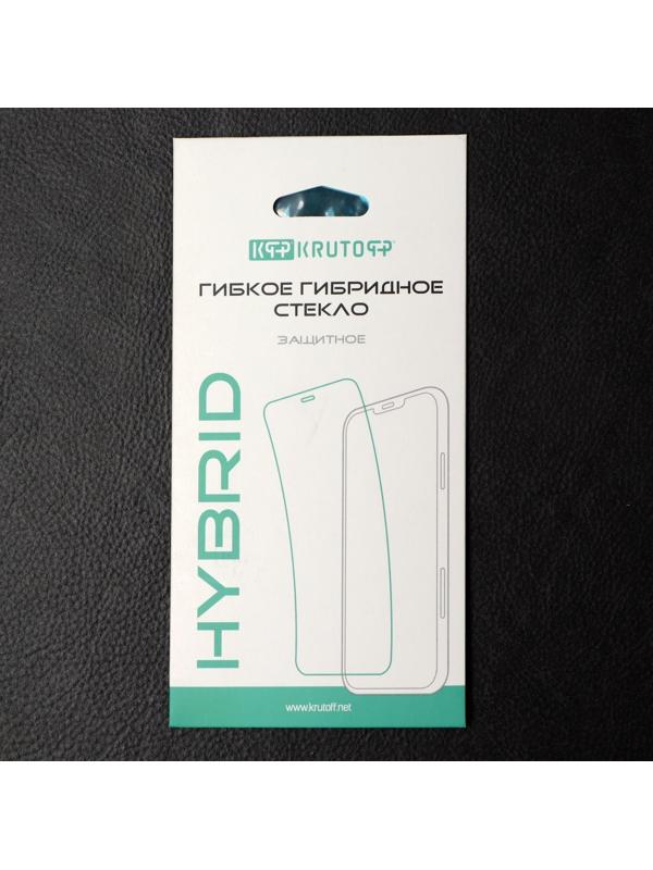 Защитное стекло Krutoff, для Tecno Spark 9 Pro, гибридное, гибкое, полный клей