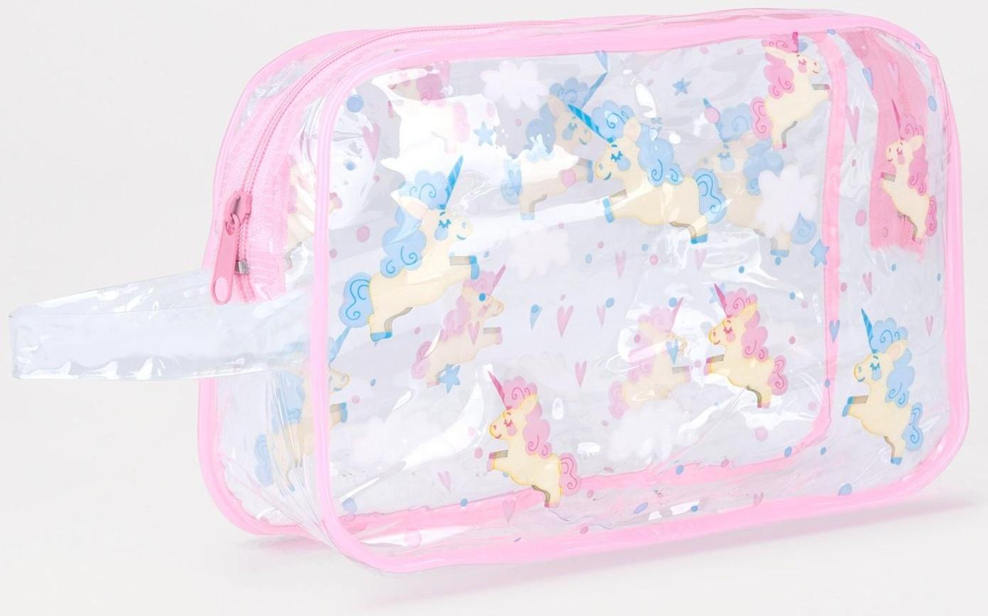 Косметичка на молнии, цвет розовый