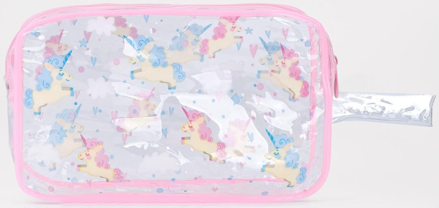 Косметичка на молнии, цвет розовый