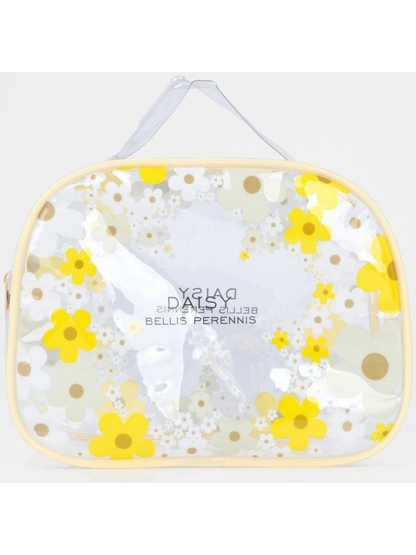 Косметичка на молнии, цвет жёлтый