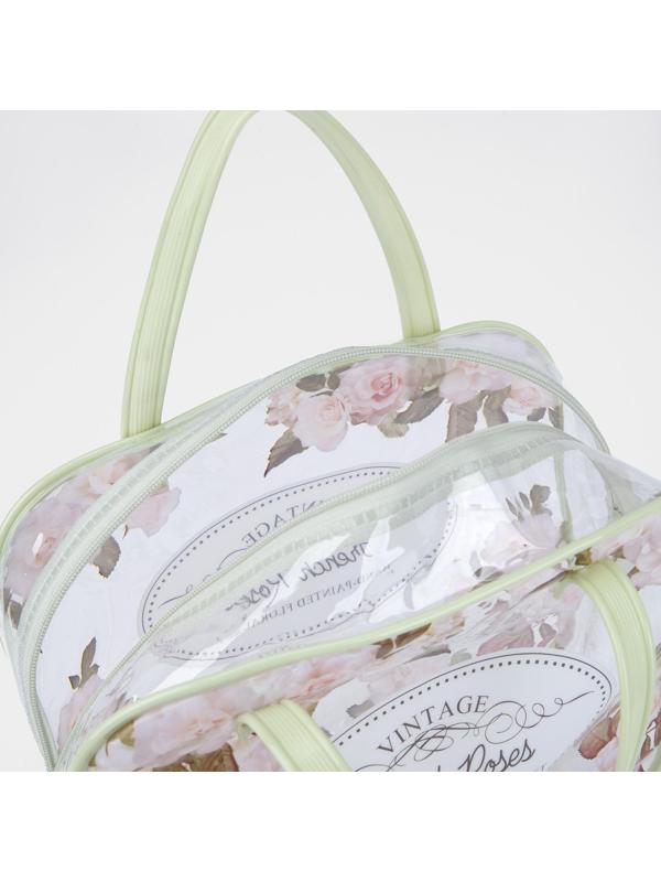 Косметичка на молнии, цвет зелёный