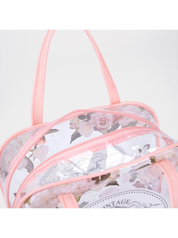 Косметичка на молнии, цвет розовый