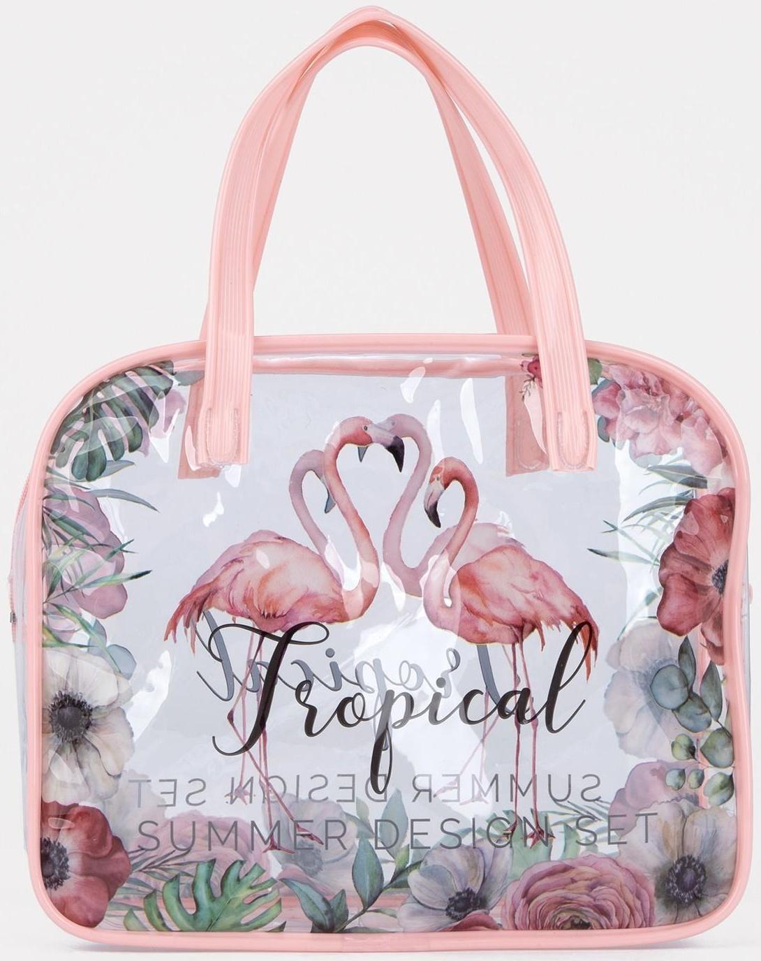 Косметичка на молнии, цвет розовый