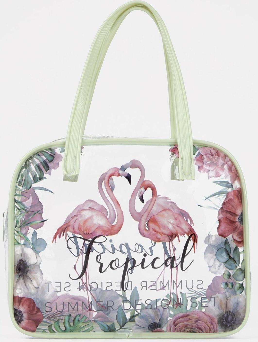 Косметичка на молнии, цвет зелёный