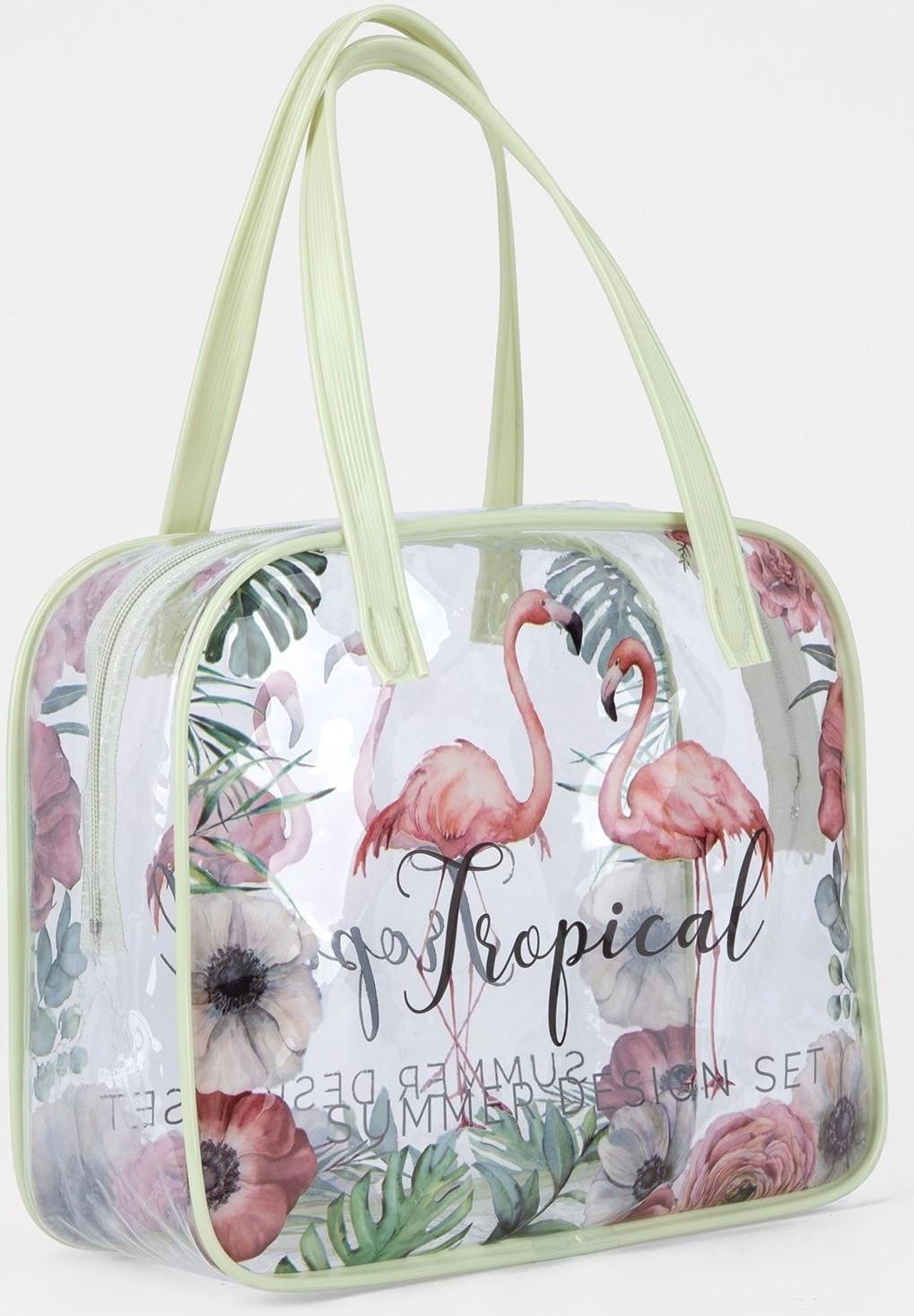 Косметичка на молнии, цвет зелёный