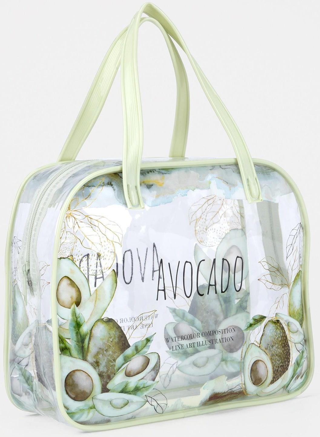 Косметичка на молнии, цвет зелёный