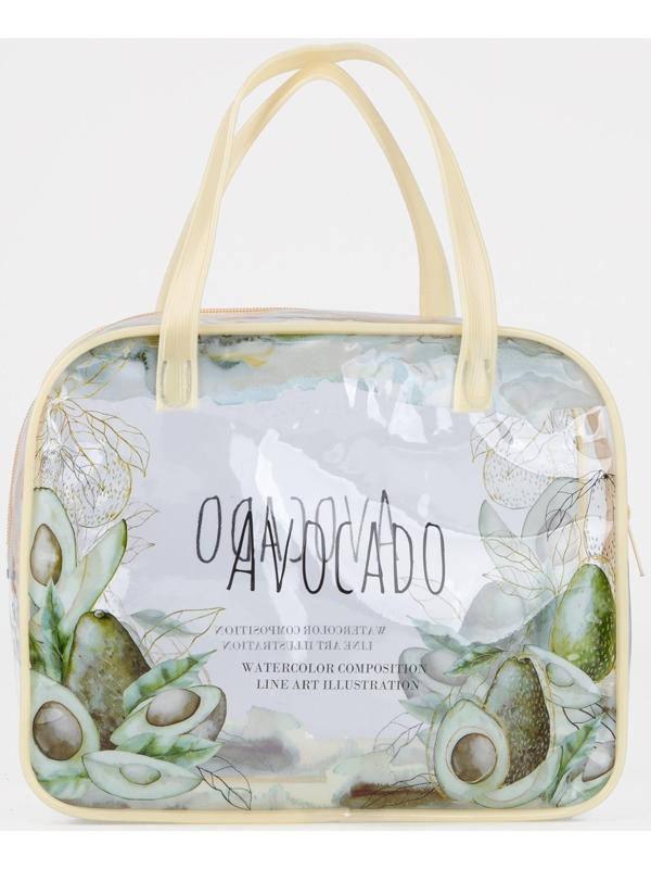 Косметичка на молнии, цвет бежевый