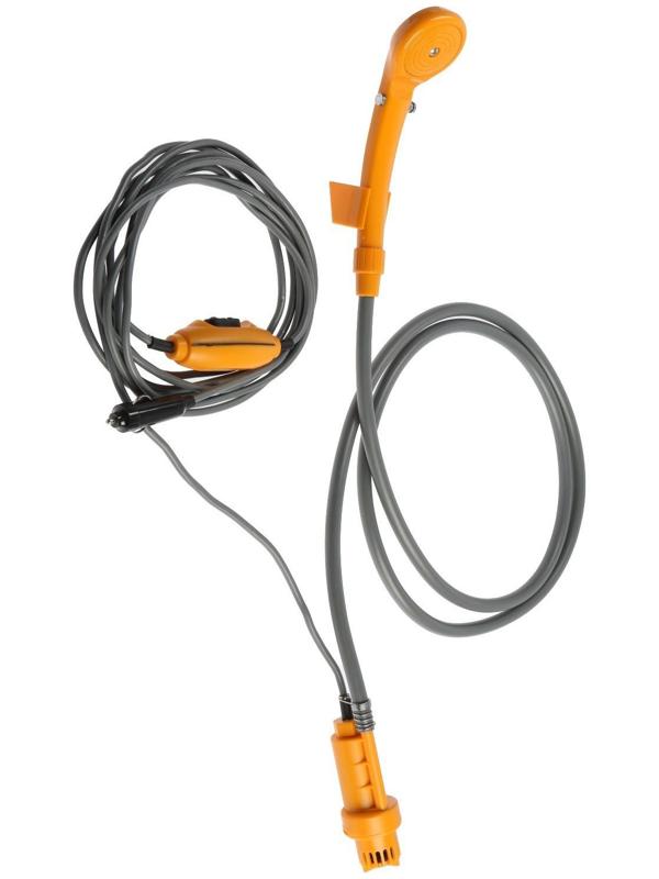 Автомобильный походный душ ZEIN: лейка, шланг, шнур для машины, помпа, крючок, держатель