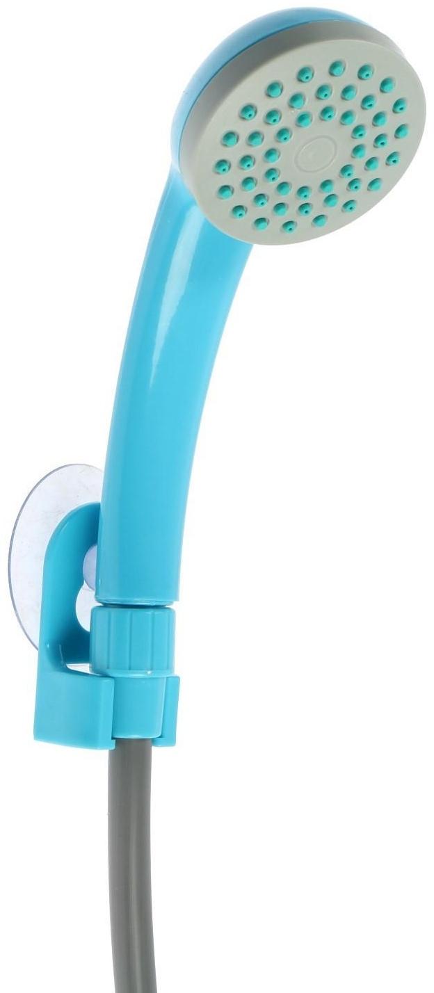 Портативный походный душ ZEIN: лейка, шланг, помпа с USB-кабелем, держатель, крючок