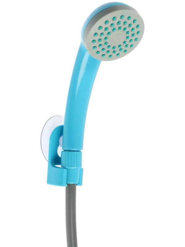 Портативный походный душ ZEIN: лейка, шланг, помпа с USB-кабелем, держатель, крючок