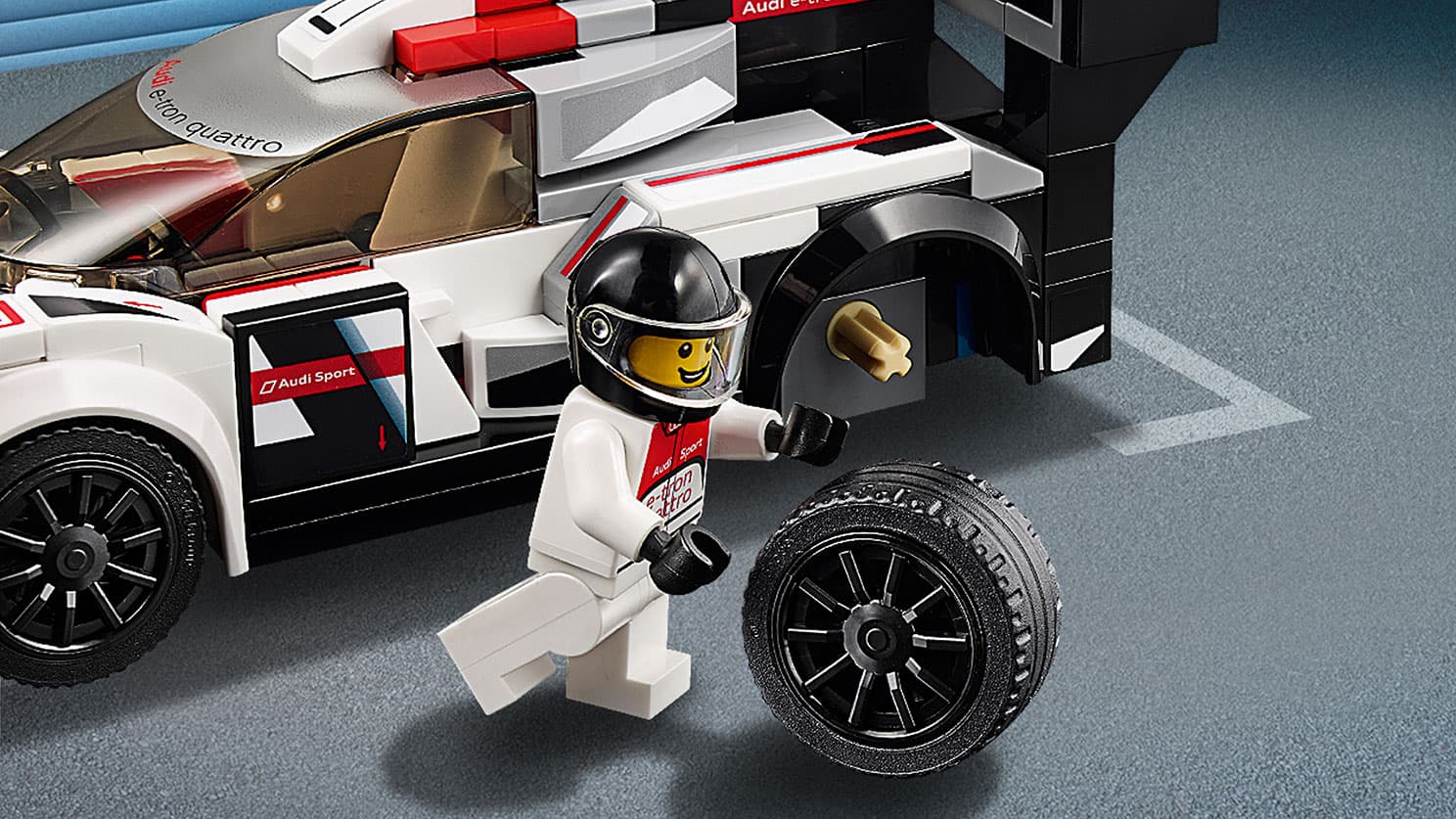 Конструктор JiSi Bricks «Audi R18 e-tron quattro» 78113 (Speed Champions 75872) / 174 детали