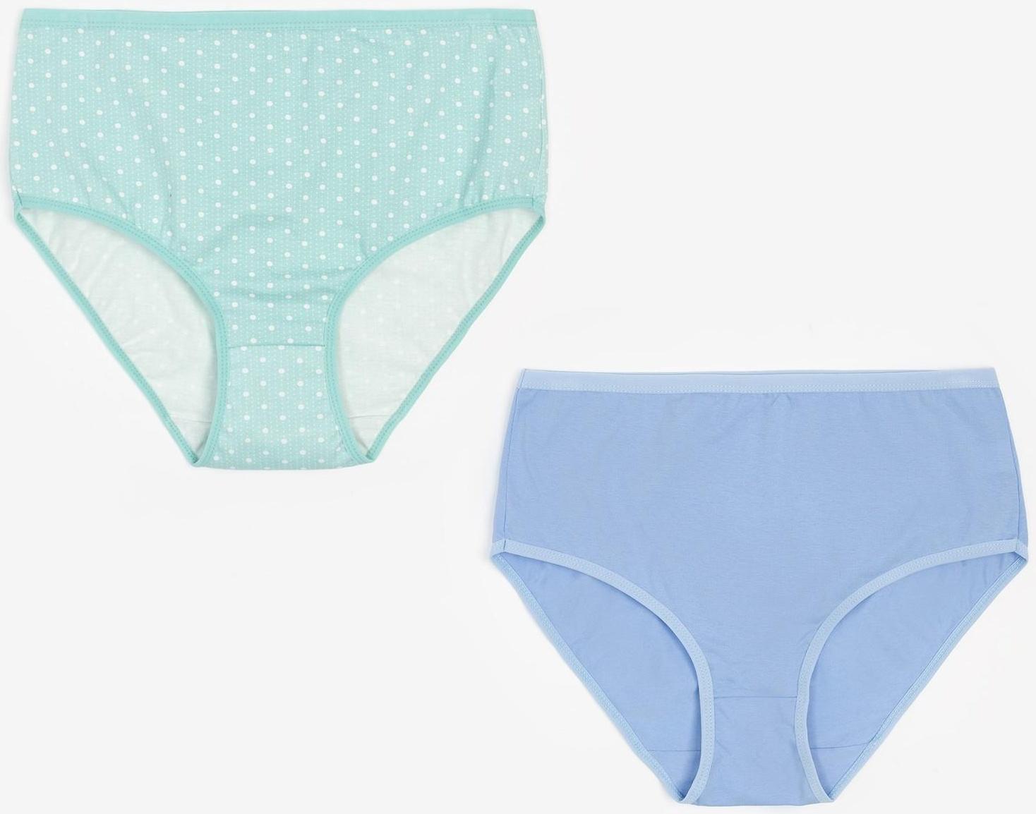Набор трусов женских Collorista, 2 шт, цвет голубой, размер 54